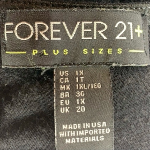 Forever 21 Bodysuit 1 Shoulder Size 0X - Picture 3 of 3